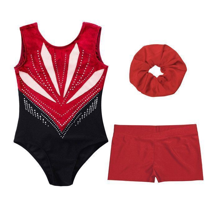 Body de gymnastique pour filles, patinage artistique, manches longues