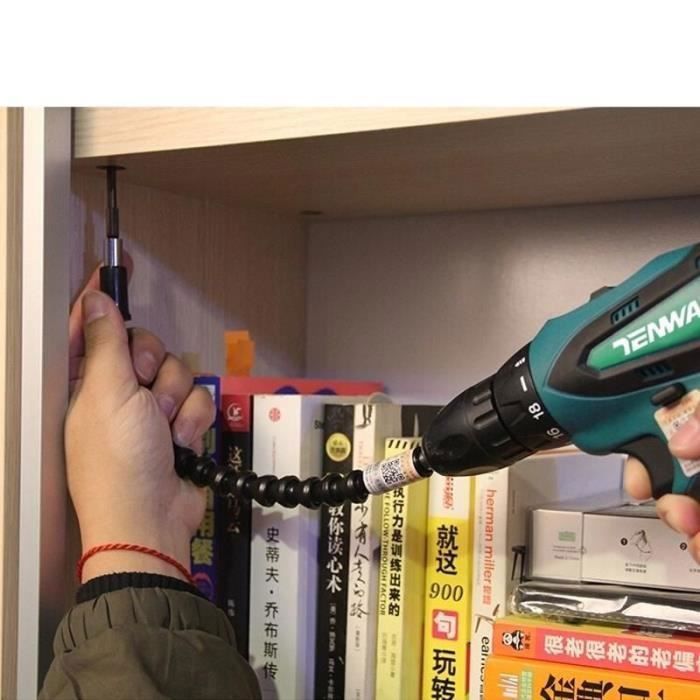 Rallonge Flexible Cardan 290mm Pour Visseuse Et Perceuse - Idéale Travaux Mécaniques Et Entretien