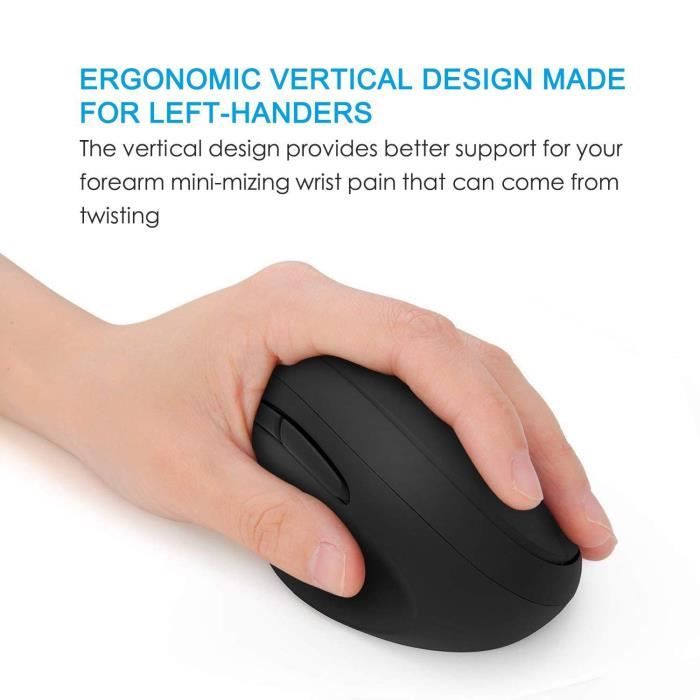 Logitech Lift - souris ergonomique sans fil pour gaucher