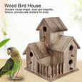 AYNEFY nichoir à oiseaux Nichoir en bois petit jardin extérieur boîte de nidification d'oiseaux maison d'oiseau fournitures pour-3