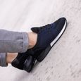 Sneakers Homme - VO7 - Milan Knit Nb - Cuir et Maille Tricotée - Noir-3