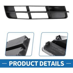 Grilles De Protection Antibrouillard Pour Audi A3 8P (2009-2011) – Noir ABS – Améliore L'apparence Et Protège Les Phares