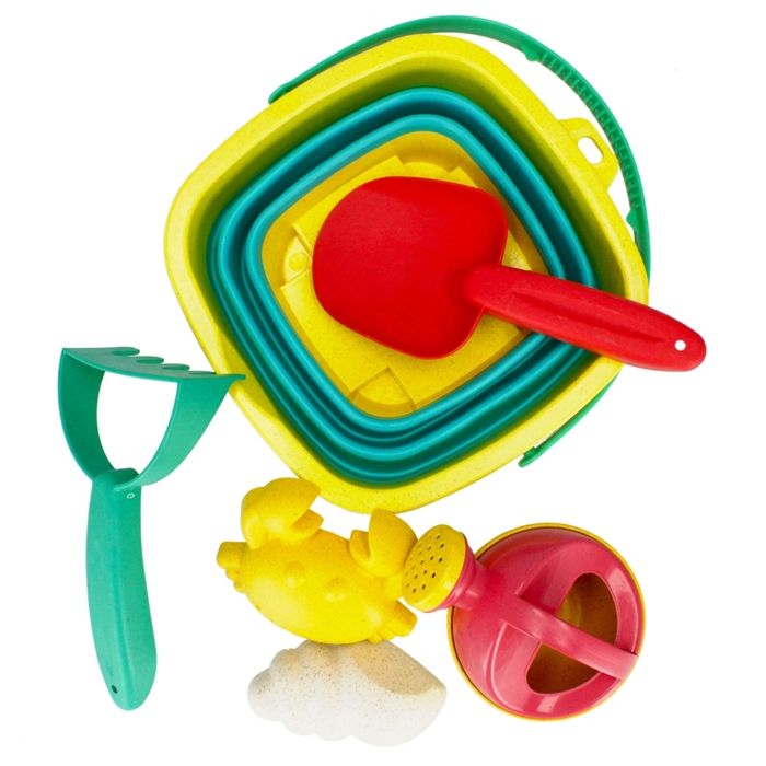Simba Dino 107114604 Set de seaux, Jouets de Sable, 6 pièces, Seau