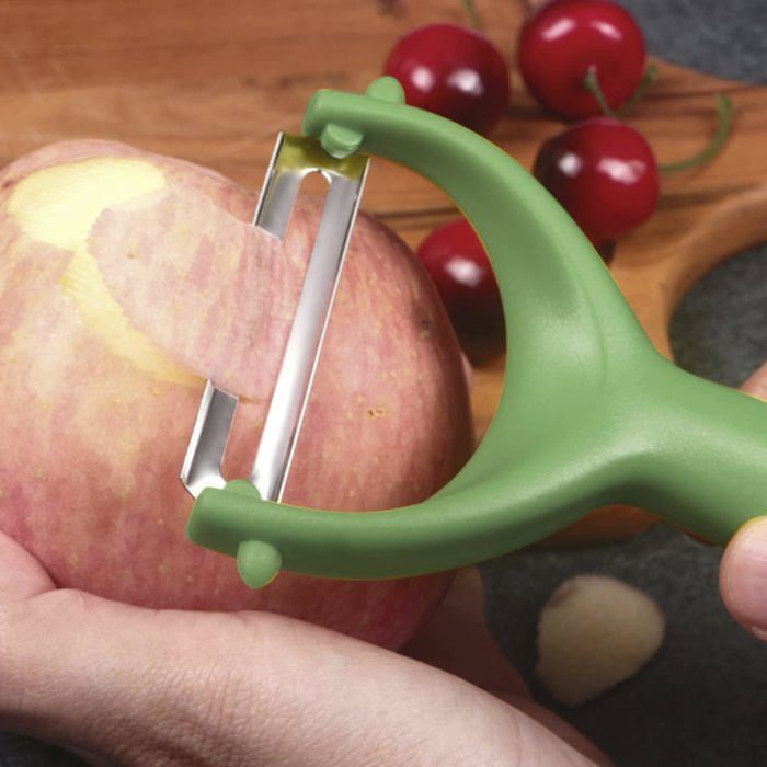 Éplucheur à Légumes Et Fruits Xiaocai, Lot De 2, Acier Inoxydable, Poignée Ergonomique, Neuf