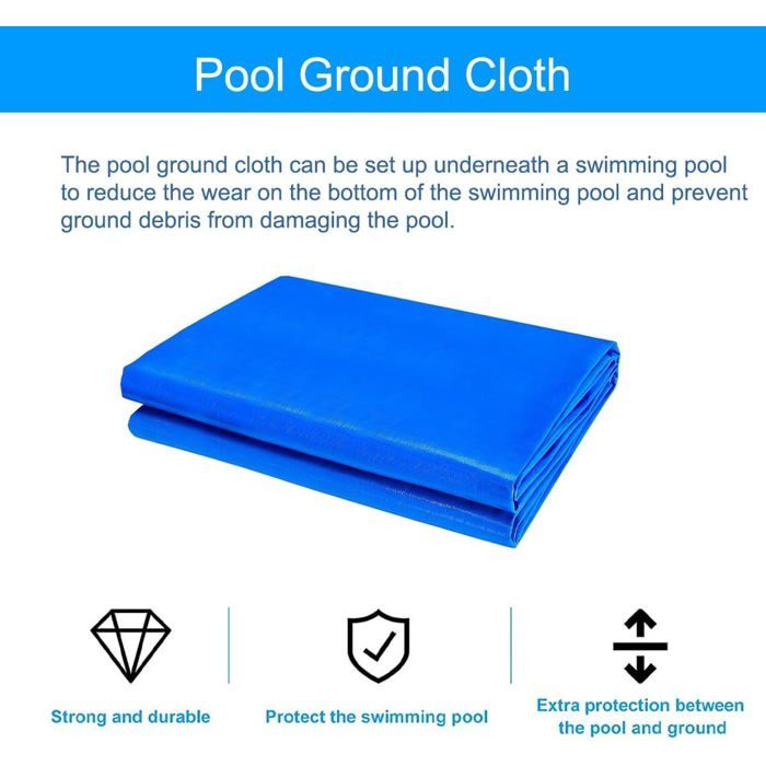 Tapis de protection pour sol de piscine Bâche de sol rectangulaire — free download