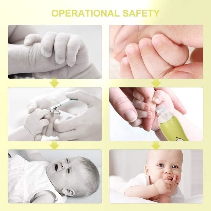 Lime à Ongles Et Orteils Électrique Pour Bébé Kit De Tondeuse à Ongles