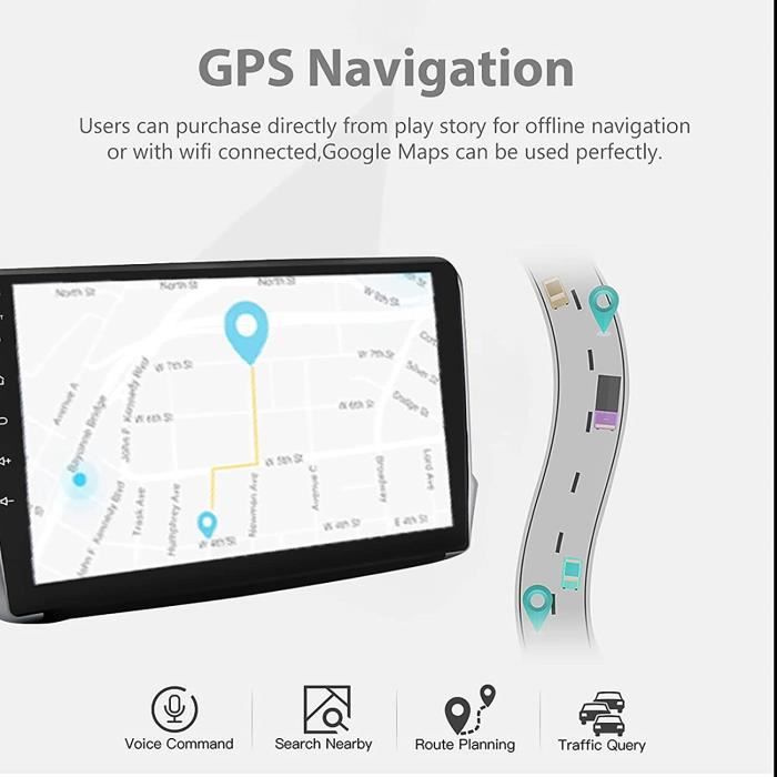 Pour Peugeot 208 10  Écran Tactile Android Autoradio GPS