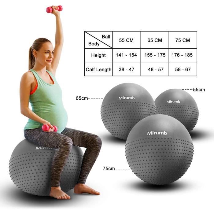 Leaderfit' Equipement  Ballon Fitness - Swiss Ball - 55cm