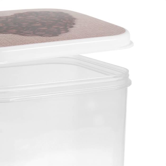 Lot de 3 bocaux de conservation avec couvercles 1200 ml