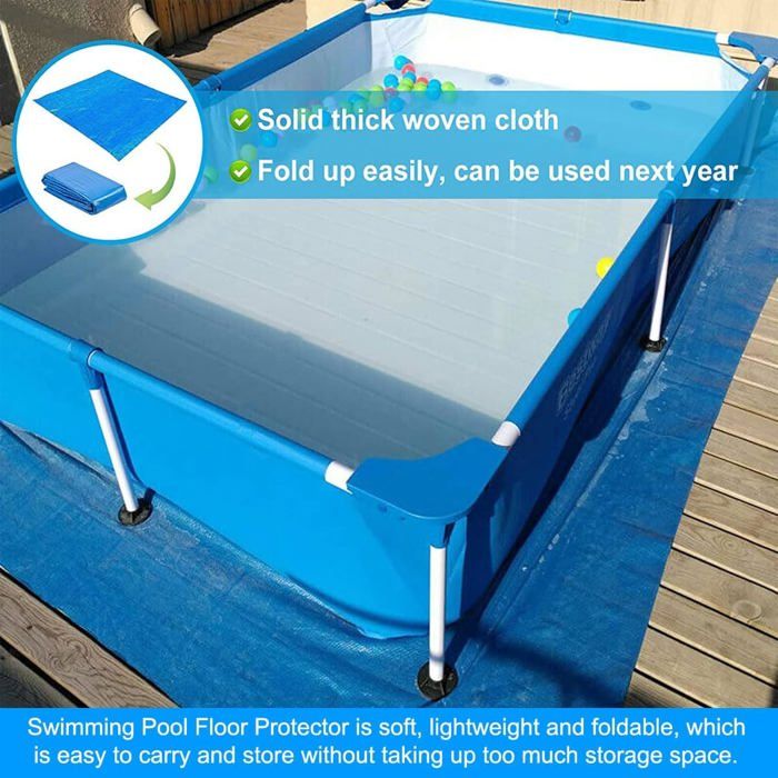 Tapis de protection pour sol de piscine Bâche de sol rectangulaire — free download