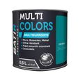 BATIR PEINTURES - Peinture Batir Multi-Supports Satin Soyeux 0,5 L bleu canard-0