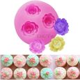 Diy Moule Gateaux En Silicone 3 Rose Fleur Pour Pate à Sucre Ebuy