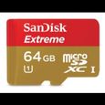 SANDISK Extreme Microsdhc 64Gb - Carte Micro SD avec adaptateur-0