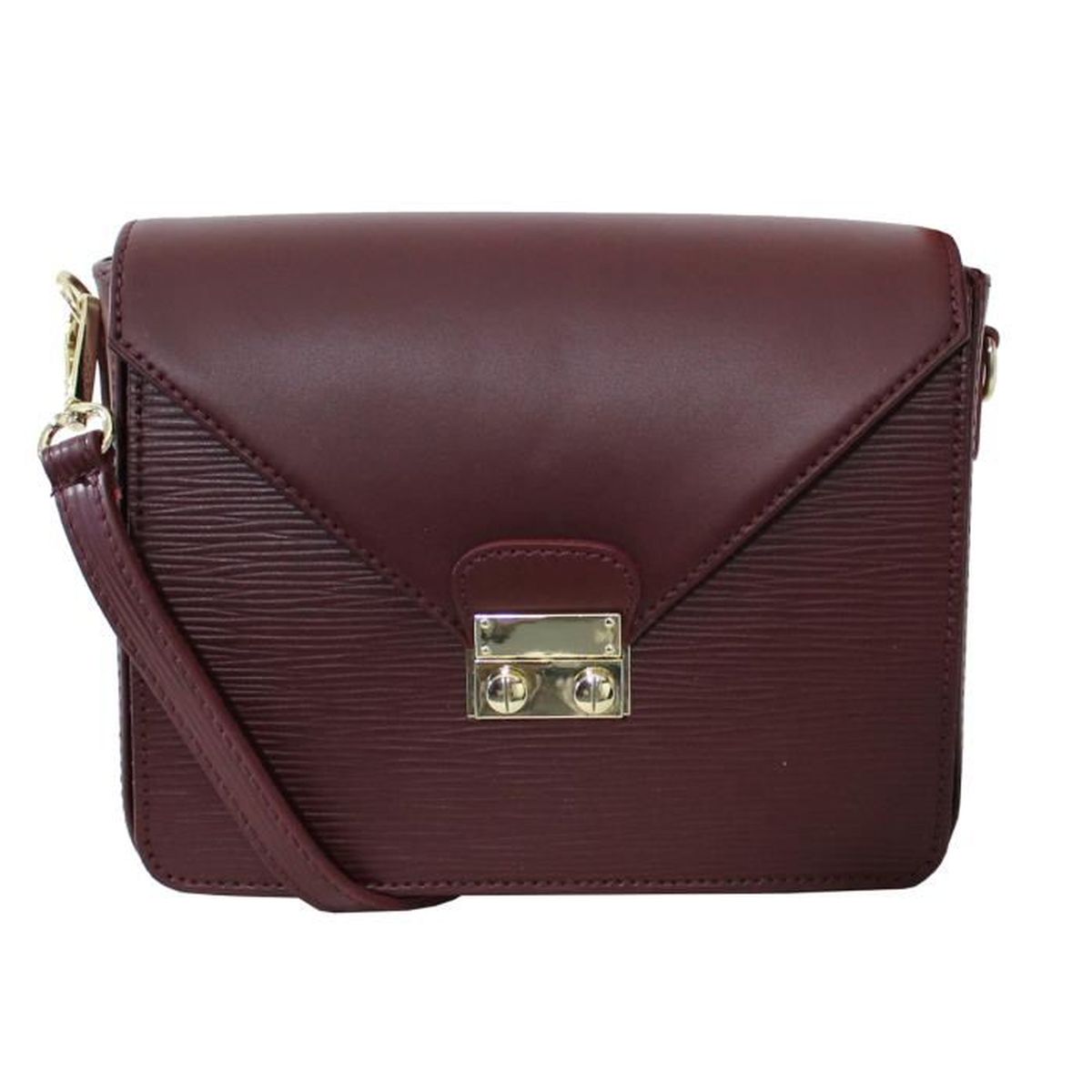 Sacoche en cuir végétalien - Sac à main bandoulière parisien pour femme