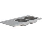 ALLIBERT BATH & DESIGN ALLIBERT Evier de cuisine EKINOX inox 120cm - Siphon inclus