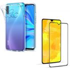 Coque Huawei P30 LITE - Phonillico® - Silicone Souple Transparent - Verre Trempé Inclus - Ultra Slim