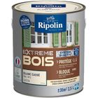 Peinture Extrême bois - Blanc cassé RAL 1013 satin - RIPOLIN - 2,5 L