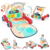 Tapis d'Eveil Baby Sport 2 en 1 Achelife Tapis de jeu bébé pour activités de gymnastique et de piano