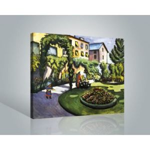 August Macke Poster Reproduction Sur Toile Tendue Sur Chassis