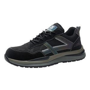 Pointure 39-48 Chaussure de Securité Homme Femme Legere Confortable Chaussures de Travail Basket de Securite Homme Embout de Protect Noir - Prêt-à-Porter