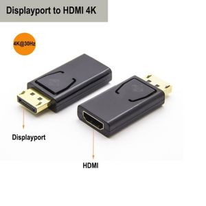 ADAPTATEUR AUDIO-VIDÉO  DP à HDMI 4K - Câble adaptateur Displayport vers H