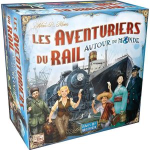 JEU SOCIÉTÉ - PLATEAU AVE18 - Les Aventuriers du Rail - Autour Du Monde