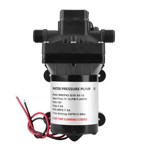 Pompe à Membrane Auto-amorçante 12V - 55 PSI, Débit 11 L/min - Pour Eau, Agriculture, Caravane, Jardin