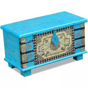 Malle De Rangement Bleu Achat Vente Pas Cher