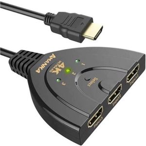 J&D 4K HDMI Répartiteur 1 Entrée 2 Sortie, avec Câble HDMI et Câble  USB-Micro pour TV PS4 Xbox Séparateur D'entrée HDMI pour 4K, Full HD 1080P  et