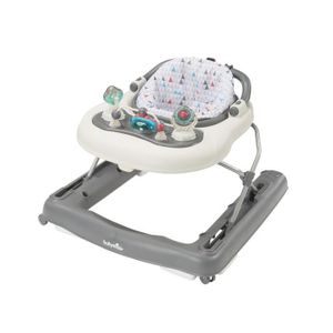 YOUPALA - TROTTEUR BABYMOOV Trotteur-Pousseur bébé - Evolutif - Pliage compact - Musical, Zinc