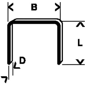 Bosch Agrafes 1000 pièces Type 53//8