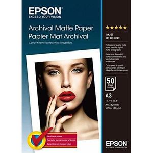 PAPIER IMPRIMANTE Epson - Archival Matte Paper Papier mat A3 (297 x 