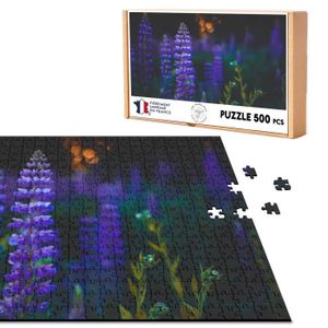 PUZZLE Puzzle Classique 500 pièces Gros Plan Fleurs Viole