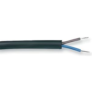 C/âble textile pour lampe Plastique C/âble 2/ brins 2/ x 0,75/ mm/² Fabriqu/é en Italie / Coton Noire /
