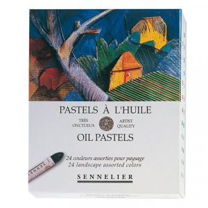 PASTELS - CRAIE D'ART Boite de 24 pastels à l'huile - Paysage - Sennelier