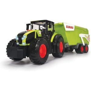 TRACTEUR - CHANTIER Dickie - Tracteur Claas + Remorque - 65cm - Benne 