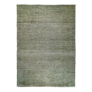 TAPIS DE COULOIR ROSTYLE - Tapis artisanal en jute et coton chenille  120 x 170 cm Vert