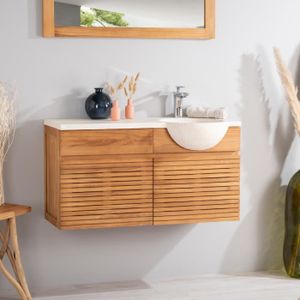 Meuble Sous Lavabo Meuble Sous Vasque De Salle De Bain Pas Cher Cdiscount Com