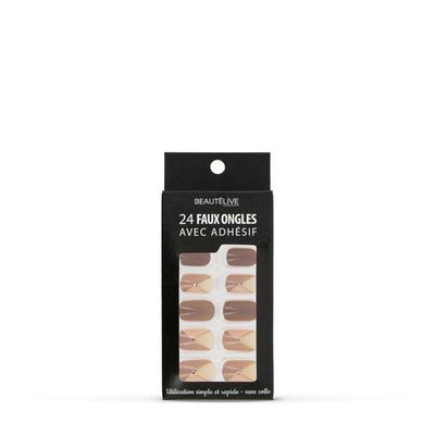 Faux Ongles Bout Arrondi Framboise Mat + Adhésifs Et Stickers - Neuf, Emballé, Fabriqué En France