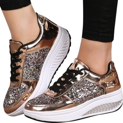 Basket top paillette argent