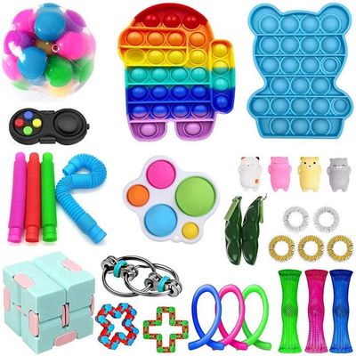 Fidget Cube 12 Faces Anti-Stress – Cube Pour Adultes Et Enfants, TDAH, Autisme, Concentration – ABS Et Silicone