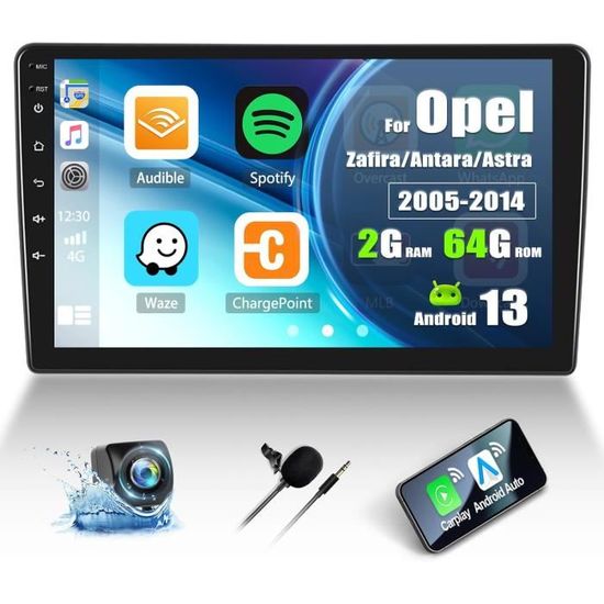 Hodozzy 9 Zoll Android Auto Radio Für Opel Zafira/Antara/Astra 2006-2010 – Mit Wireless CarPlay, Navi & Rückfahrkamera