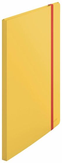 Porte-vues A4 Leitz WOW - 40 Pochettes Transparentes, 80 Feuilles - Couleur Rouge, étiquette Incluse