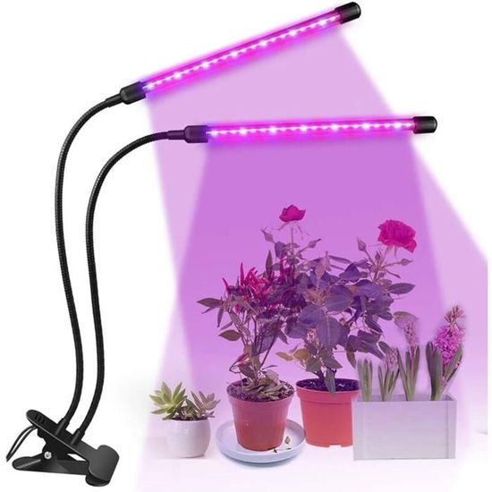 Lampe De Croissance Pour Plantes Lampe De Plante à 4 Têtes 160 LEDs 40W 5 Niveaux Réglable