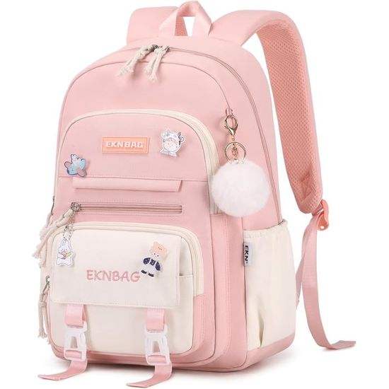 Sac à Dos College Fille Scolaire Impression Cartable Sac à Dos Collège