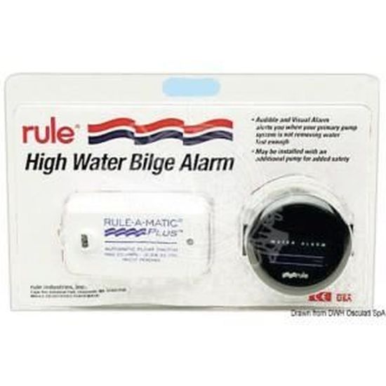 Alarme Niveau D'eau Avec Capteur - Détecteur Intelligent - Volume Réglable - Blanc/rouge