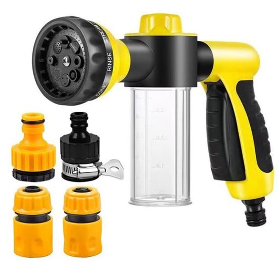 Kit de pistolet en argent - Pistolet à eau haute pression Portable