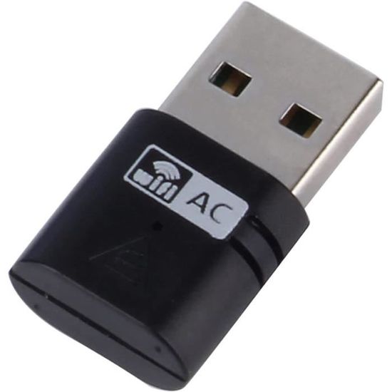 Adaptateur WiFi USB Dual Band AC600 Mbps WANGCL - 2.4GHz/5GHz, Bluetooth 5.0 - Pour PC De Bureau, Plug & Play - 6