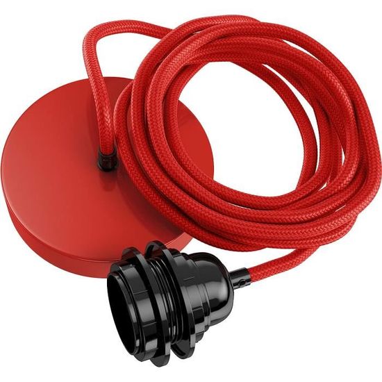 2 Pièces E27 Cable Suspension Luminaire Suspension Ampoule Cable Avec