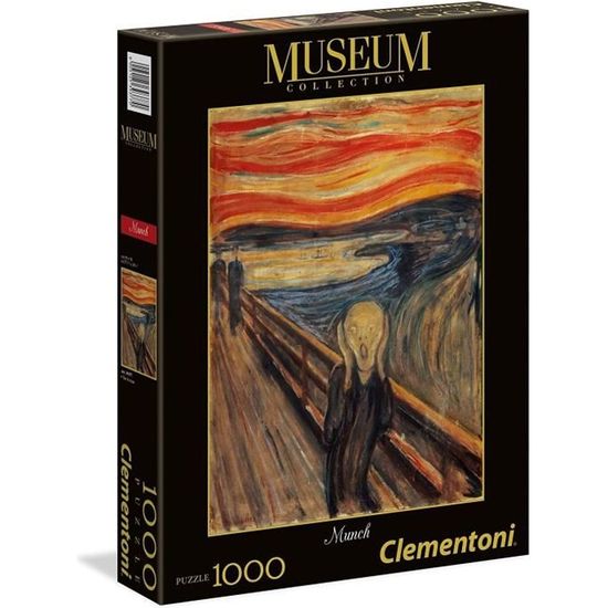 Puzzle 1000 pièces Clementoni - Museum Munch Le Cri